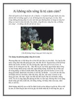 Ai không nên xông lá trị cảm cúm? pot