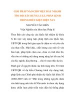 NGHIÊN CỨU KHOA HỌC PHÁP LUẬT: GIẢI PHÁP NÀO CHO VIỆC ĐẨY NHANH TỐC ĐỘ XÂY DỰNG LUẬT, PHÁP LỆNH TRONG ĐIỀU KIỆN HIỆN NAY docx