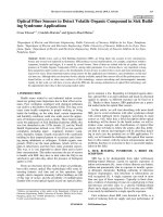 Optical Fiber Sensors to Detect Volatile Organic Compound in Sick Build- ing Syndrome Applications potx