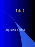 Using Feedback to Motivate pdf