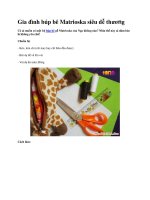 Gia đình búp bê Matrioska siêu dễ thương doc