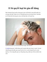 11 bí quyết loại bỏ gàu dễ dàng ppt