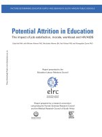 Potential Attrition in Education ppt