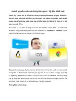 6 cách giúp bạn nhanh chóng làm quen 1 hệ điều hành mới pdf