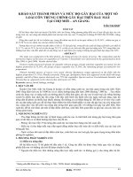 Khảo sát thành phần và mức độ gây hại của một số loài côn trung chính gây hại trên rau màu tại Chợ Mới - An Giang ppt