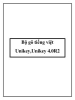 Bộ gõ tiếng việt Unikey,Unikey 4.0R2 ppt