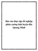 Báo cáo thực tập tốt nghiệp phân xưởng tinh luyện dầu Quang Minh docx