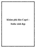 Khám phá đảo Capri Italia xinh đẹp potx