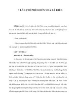 3 LẦN CHÍ PHÈO ĐẾN NHÀ BÁ KIẾN ppt