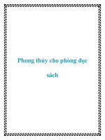 Phong thủy cho phòng đọc sách pptx