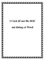3 Cách để mở file DOC mà không có Word ppt