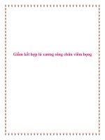 Giấm kết hợp lá xương sông chữa viêm họng. docx