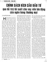 Chính sách kích cầu đầu tư qua hỗ trợ lãi suất pdf