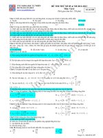 Đề thi thử ĐH 2013: Môn thi: Vật lý docx