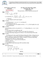 Đề toán tuyển sinh lớp 10 của các tỉnh Đề 39 docx