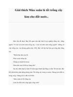 Giải thích Mùa xuân là tết trồng cây làm cho đất nước ppt