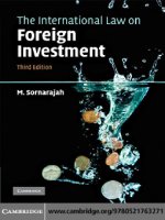 THE INTERNATIONAL LAW ON FOREIGN INVESTMENT docx