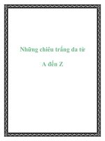 Những chiêu trắng da từ A đến Z pot