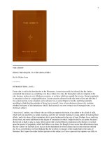 THE ABBOT. BEING THE SEQUEL TO THE MONASTERY. potx