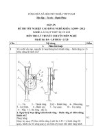 đáp án đề thi lý thuyết-lắp đặt thiết bị cơ khí-mã đề thi lđtbck – th (28)