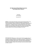 Do High Interest Rates Defend Currencies During Speculative Attacks? pot