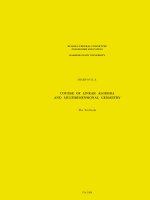 linear algebra and multidimensional geometry - r. sharipov