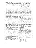 Đánh giá kết quả sớm của phẫu thuật mở ống tụy lấy sỏi kèm nối tủy - ruột trong bệnh lý sỏi tụy docx