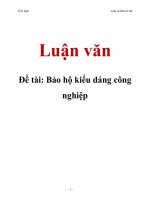 Đề tài: Bảo hộ kiểu dáng công nghiệp pptx