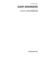 Sleep Disorders Edited by Chris Idzikowski pptx