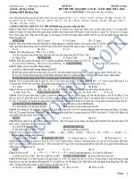 ĐỀ THI THỬ ĐẠI HỌC LẦN II ( 2012- 2013 ) - Môn thi: HOÁ HỌC - Trường THPT Hà Huy Tập - mã đề 853 pdf