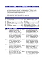 Nasa Hundred Rules for Project Managers docx
