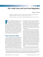 The Credit Crisis and Cycle-Proof Regulation doc