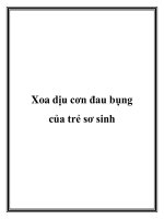 Xoa dịu cơn đau bụng của trẻ sơ sinh pdf