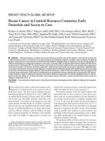 Breast Cancer in Limited-Resource Countries: Early Detection and Access to Care doc