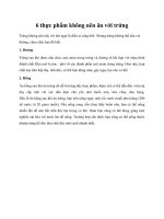 6 thực phẩm không nên ăn với trứng pdf