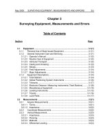 SURVEYING EQUAIPMENT, MEASUREMENTS AND ERRORS doc