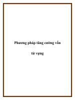Phương pháp tăng cường vốn từ vựng potx