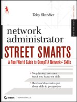 network administrator street smarts - a real world guide to comptia network+ skills