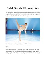 5 cách đốt cháy 100 calo dễ dàng potx