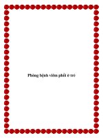 Phòng bệnh viêm phổi ở trẻ docx