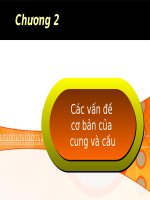 Các vấn đề cơ bản của cung và cầu pptx