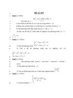 Đề thi thử đại học môn toán năm 2013 - THPT Lý Thường Kiệt - Hải Phòng - Đề số 107 pptx