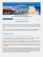 TECHNICAL UNIVERSITY OF LISBON ISEG, SCHOOL OF ECONOMICS AND MANAGEMENT ppt