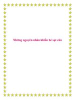 Những nguyên nhân khiến bé sụt cân. potx