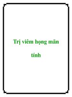Trị viêm họng mãn tính pdf