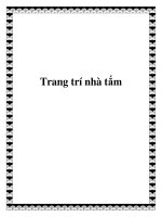Trang trí nhà tắm pot