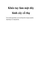 Khéo tay làm mặt dây hình cây cổ thụ pdf