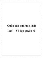 Quần đảo Phi Phi (Thái Lan) - Vẻ đẹp quyến rũ pptx