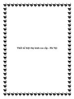 Thiết kế biệt thự kính cao cấp - Hà Nội pptx