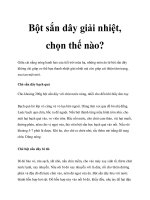 Bột sắn dây giải nhiệt, chọn thế nào pot